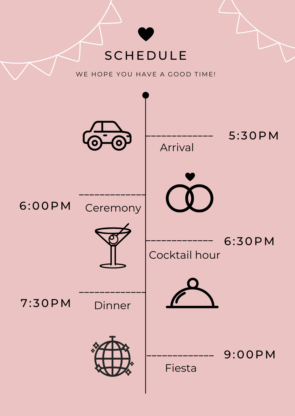 Wedding Schedule