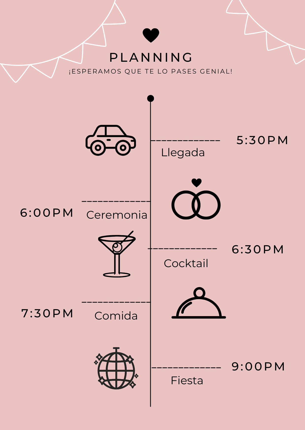 Programa de la boda